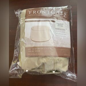 Frontgate Pasadena Melrose Ottoman Cover in Stone Item #48048 NEW
